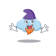 Cute picture of blue cloud in Elf cartoon design
