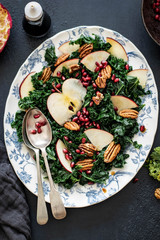 Kale and pomegranate salad