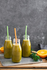 Ginger and kale juice
