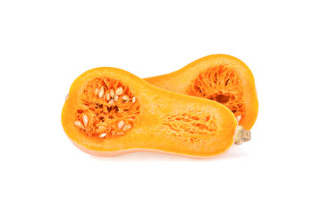 butternut squash isolated on white background
