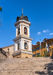 Fototapeta na wymiar Virgin Mary Eastern Orthodox Church in Plovdiv, Bulgaria