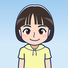 黄色い服着た子供