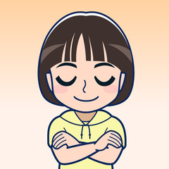 黄色い服着た子供