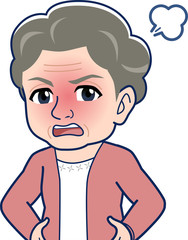 白髪のおばあさん