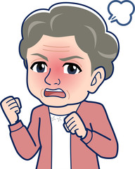 白髪のおばあさん