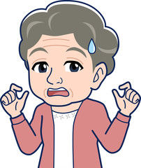 白髪のおばあさん