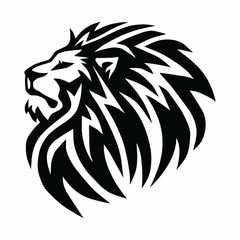 Wild Lion Head Logo Vector Icon Mascot Design