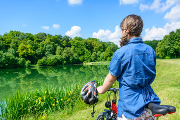 Naturgenuß beim Ausflug mit dem Fahrrad