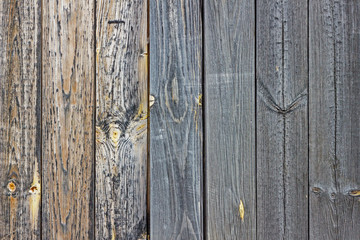 Grunge old weathered wood surface. Old, dry, weathered boards, wood texture. Abstract background for design, empty template, close-up, copy space