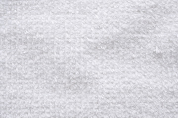 Closeup white cotton towel texture abstract background