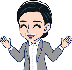 中堅の女性社員