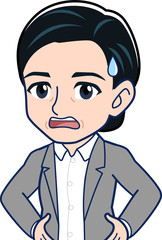 中堅の女性社員