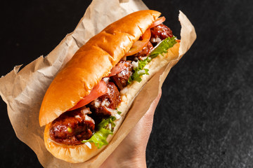ミートボールサンドウィッチ　American Meatball Sandwich