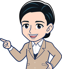 中堅の女子社員