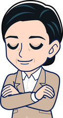 中堅の女子社員