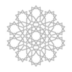 Islamic seamless vector mandala
