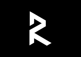 P, R, PR Letter logo icon design template creative and modern logo vector