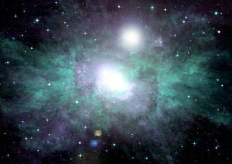 Naklejka premium galaktyka w wolnej przestrzeni. Renderowanie 3D