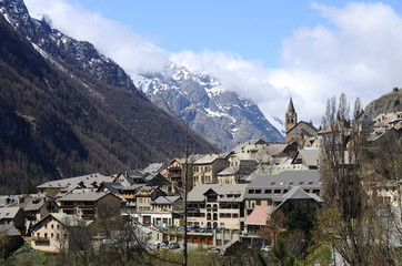 Fototapeta na wymiar Village de La Grave, Hautes-Alpes