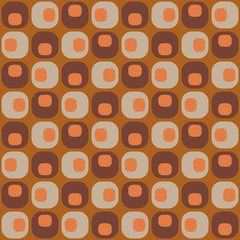 Mid century geometric retro design. Timeless seamless pattern.