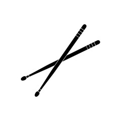 Drumsticks icon. Percussion musical instrument. Vector illustration.