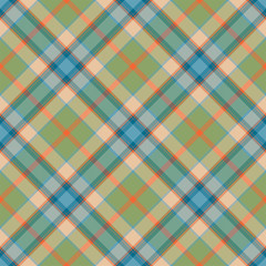Tartan scotland seamless plaid pattern vector. Retro background fabric. Vintage check color square geometric texture.