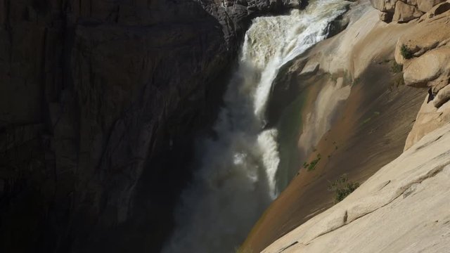 Tilt Downward: Far Down the Amazing Waterfalls Flow the Magnificent Water - Augrabies Falls National Park, South Africa