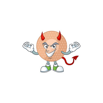 A picture of devil rounded bandage cartoon character design
