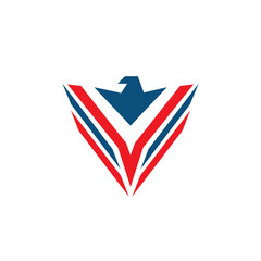 Eagle emblematic logo inspiration design vector template