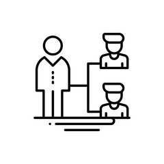 Fototapeta premium hierarchy Vector Icon