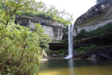 Huai Luang Waterfall in Phu Chong–Na Yoi National Park Ubon Ratchathani, Thailand