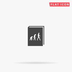 Evolution Book flat vector icon