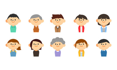 人物　上半身　セット