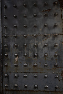 old metal door medieval
