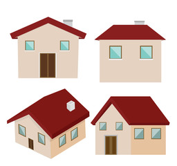 House flat style vector illustration
