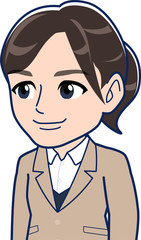 きれいなスーツを着た女性社員