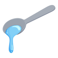 とろみ付けした水のイラスト_中