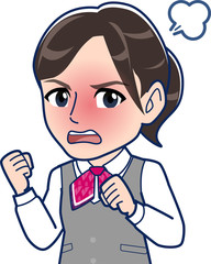 窓口の女性社員