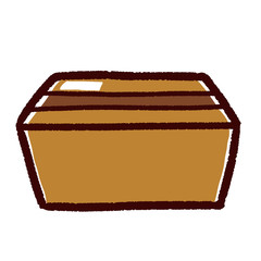 シンプルなダンボール箱