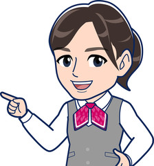 窓口の女性社員