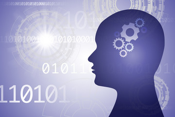 人工知能とデジタル化されたテクノロジー コード AI, digital  technology code Artificial intelligence