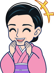 和服の美人