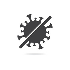 Vector Isolated No Virus Icon