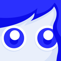 User Avatar with Cute and Flat Style. Suitable for your Profile Picture or Icon