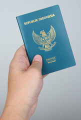 Close Up of Indonesian Passport