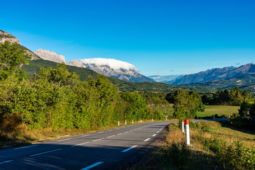 Landscape at Saint Baudille et Pipet, Trieves in Vercors, French Alps, France