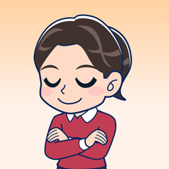 ポニーテールの小学生