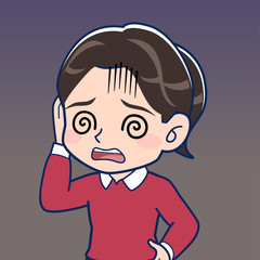 ポニーテールの小学生