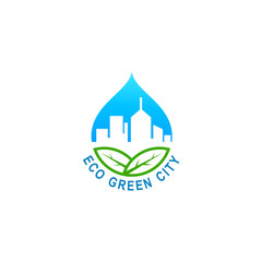 Obraz premium Nature city logo design, Town logo template design vector