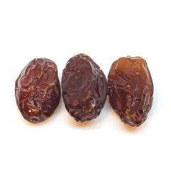Date Fruit on White Background